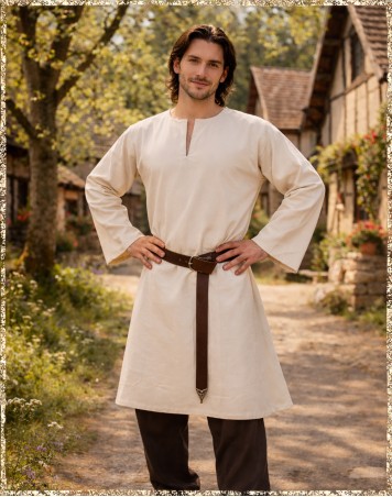 Schlichte Langarm - Tunika - 2 Farben